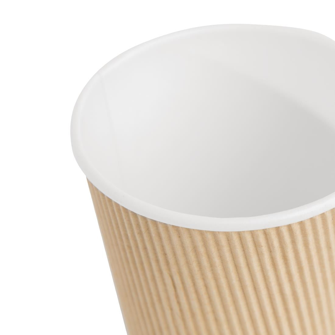 12oz (340ml) Kraft Ripple Recyclable Coffee Cups - Eco Leaf Products