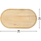 Extra Large 22" x 12" Oval Disposable Palm Leaf Wooden Platter Tray