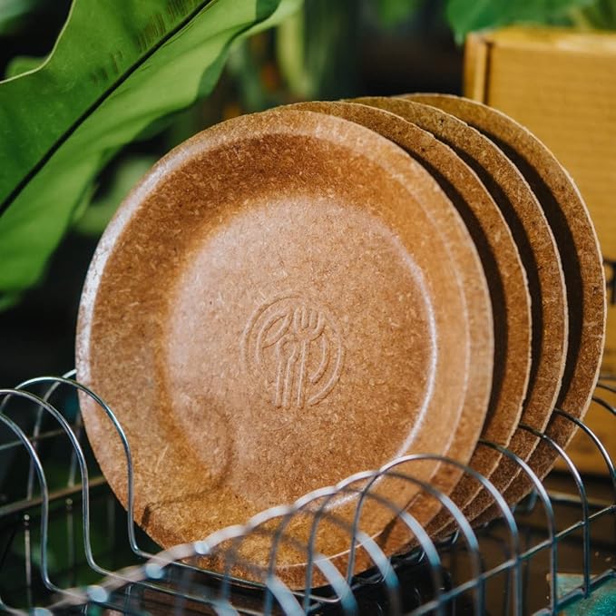 Rice Husk Disposable Plates - Made From 100% Paddy Residue