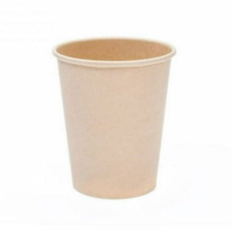 Bamboo Paper Cups - Brown Kraft Single Wall 8oz Medium - Eco Leaf Products