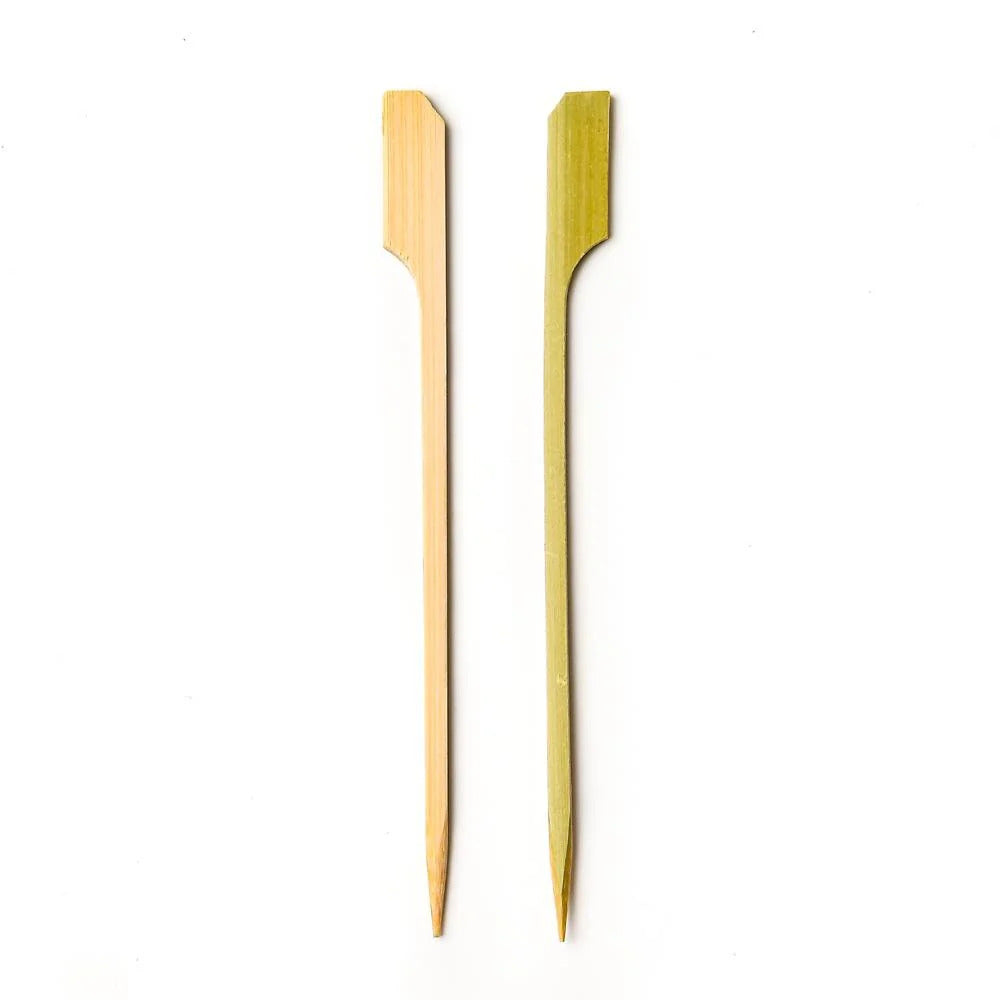 9cm (3.5") Bamboo Paddle Skewers Teppo Gushi Gun Shape - Eco Leaf Products