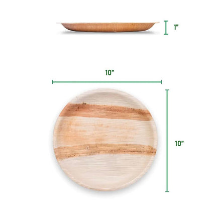 Wholesale Round Palm Leaf Plates - Eco Leaf Products