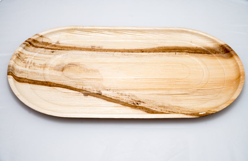 Large wooden shop platter