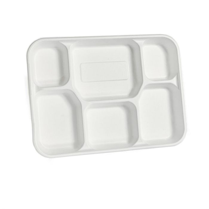 Bulk Compartmental Bagasse Disposable Plates - Eco Leaf Products